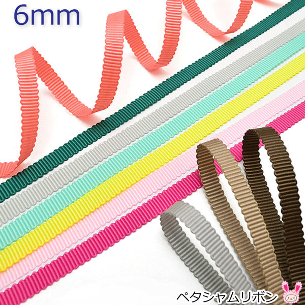 6mmペタシャムリボン3m