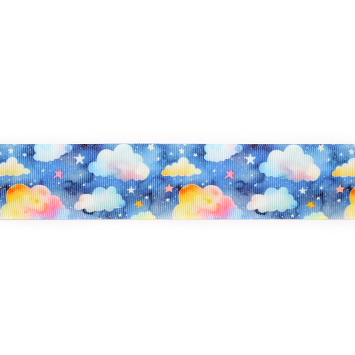 プリントリボン ゆめかわドリームナイトリボン 幅38mm 1m単位 切り売り (2m以上)