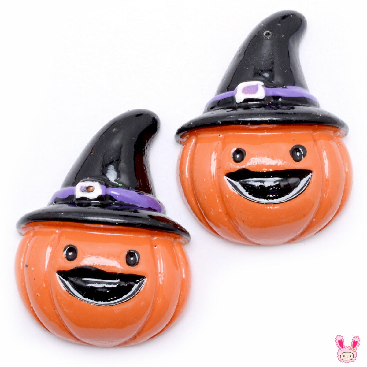 デコパーツ ハロウィン 笑うかぼちゃの魔法使い 4個 – まんま母さんの