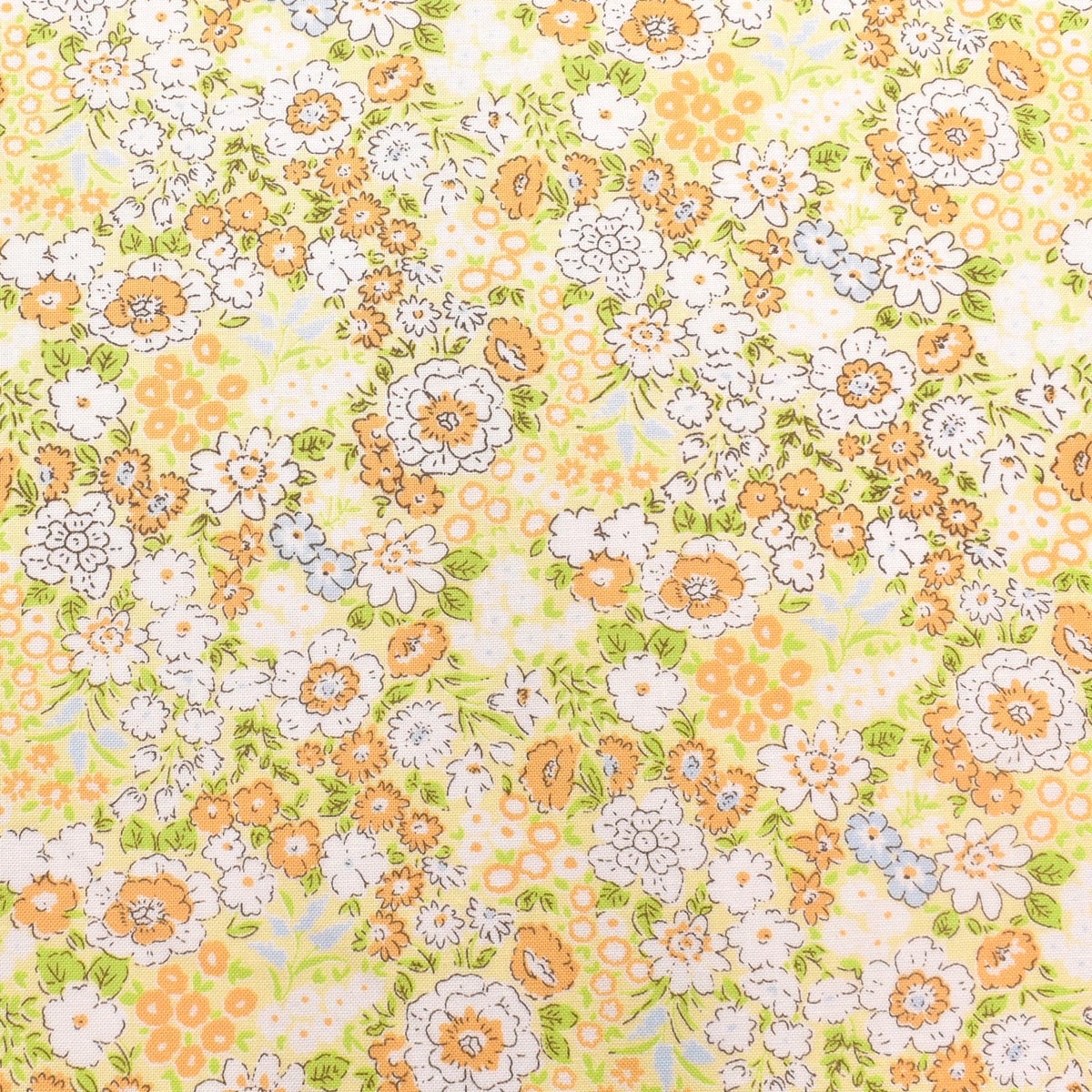 くすみカラーの小花畑 シーチング生地 TM3511 PEAR(30cm以上10cm単位切り売り)