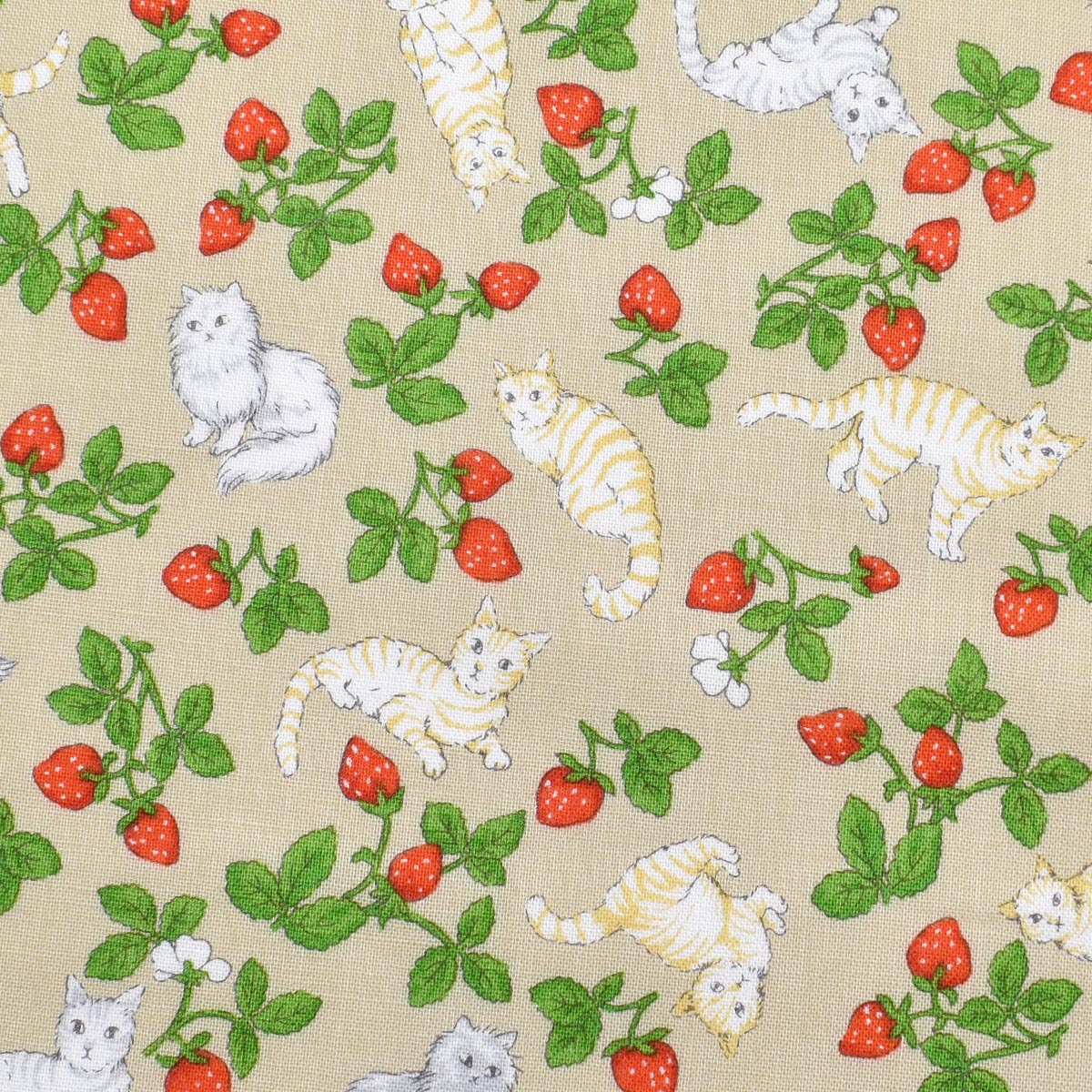 ねこのあそびば スケア生地 CA10664S 双日 (30cm以上10cm単位切り売り)