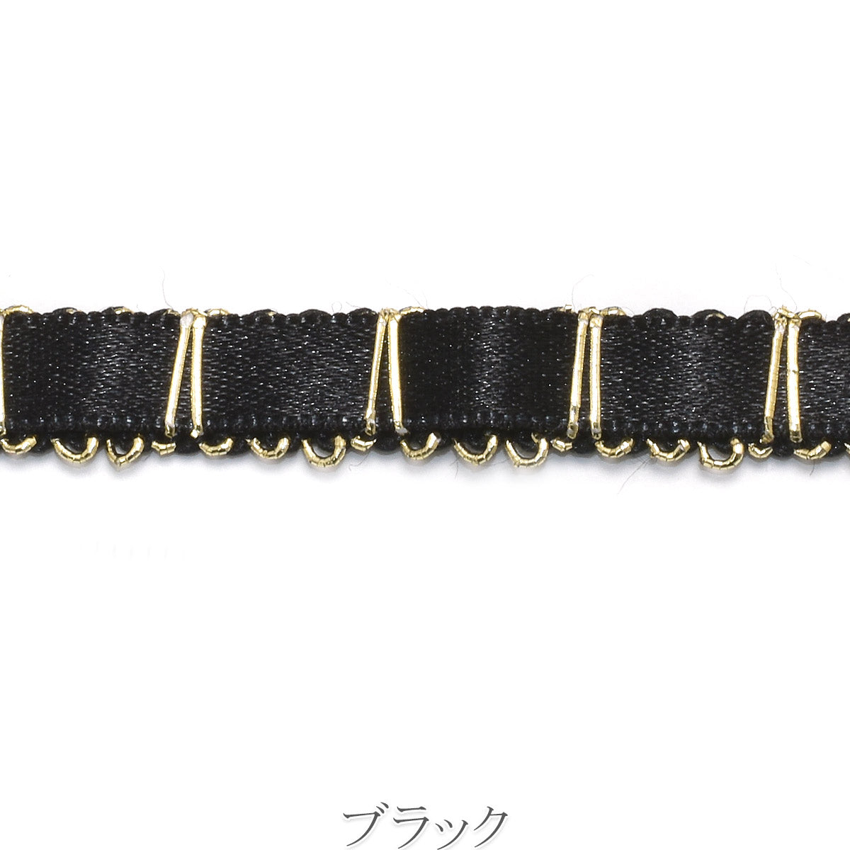 ラティスサテンとミニスカラップリボン 幅9mm 1m単位 切り売り (2m以上)