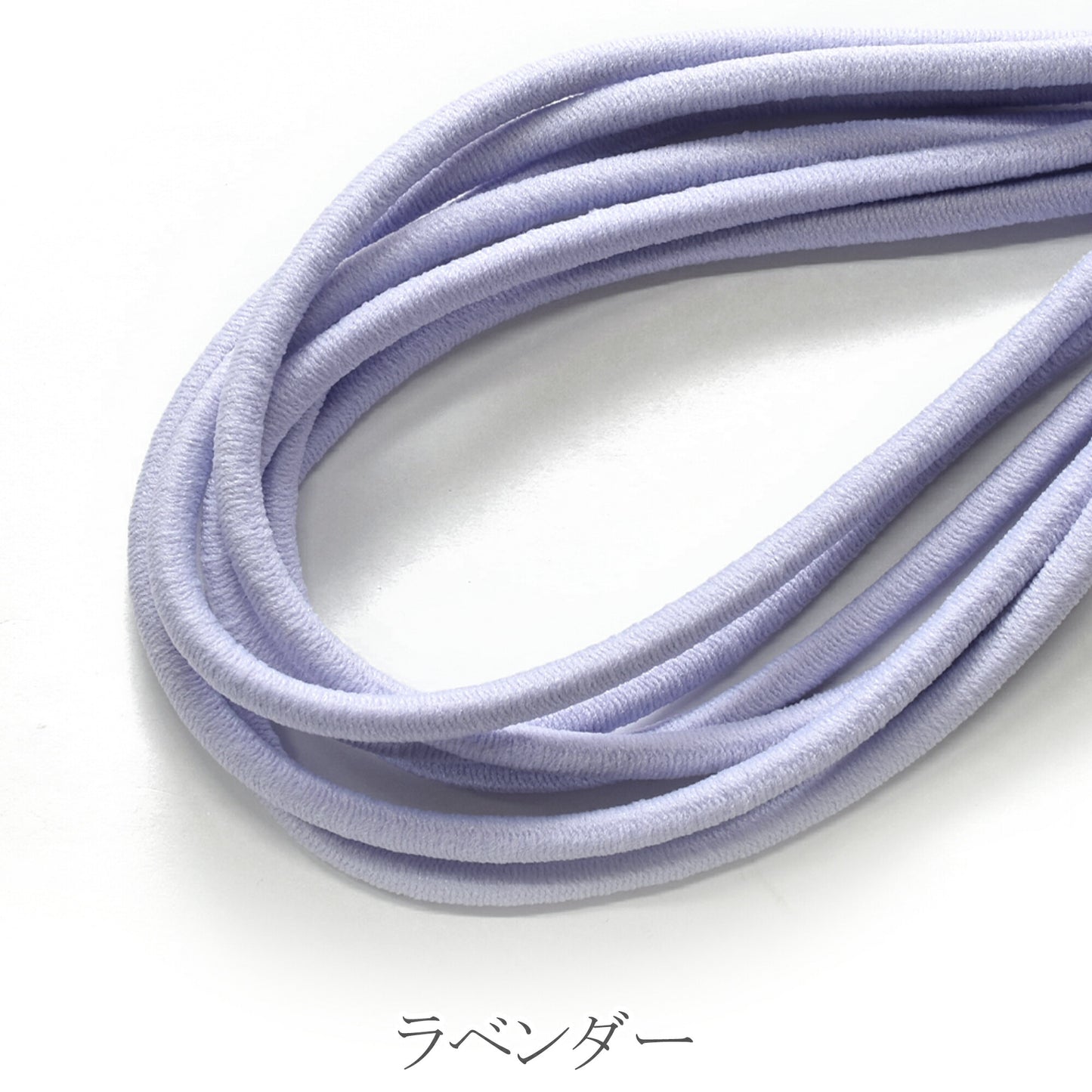 国産　丸ゴム　ウーリーカラーゴム　「2.5mm× 約3mカット 　／　約4mm× 約2mカット　／　業務用約2.5mm×約50m巻き　個別価格」