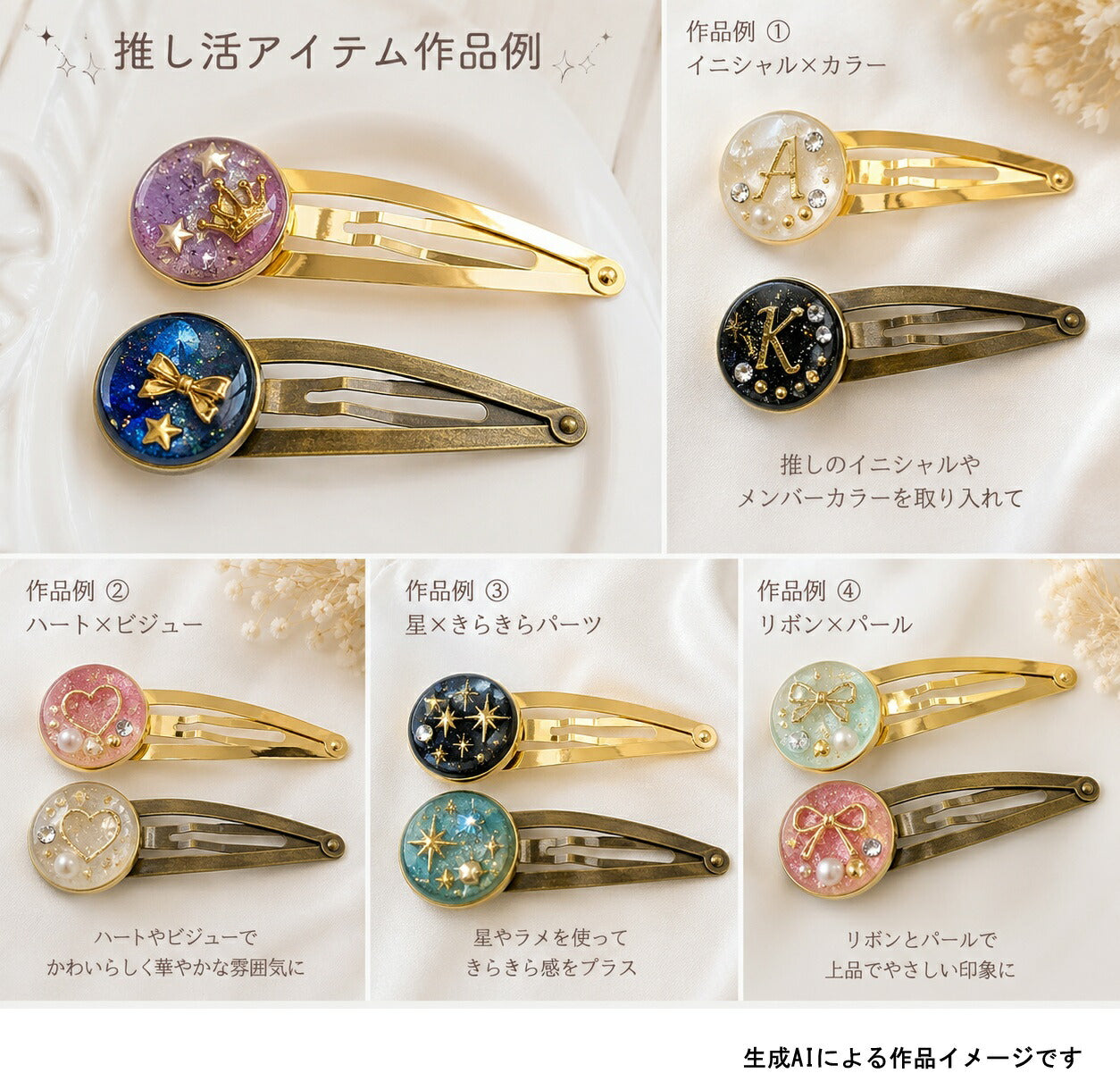 丸型お椀型台付き（18mm）パッチンピン5ｃｍ韓国製2個「在庫限り」