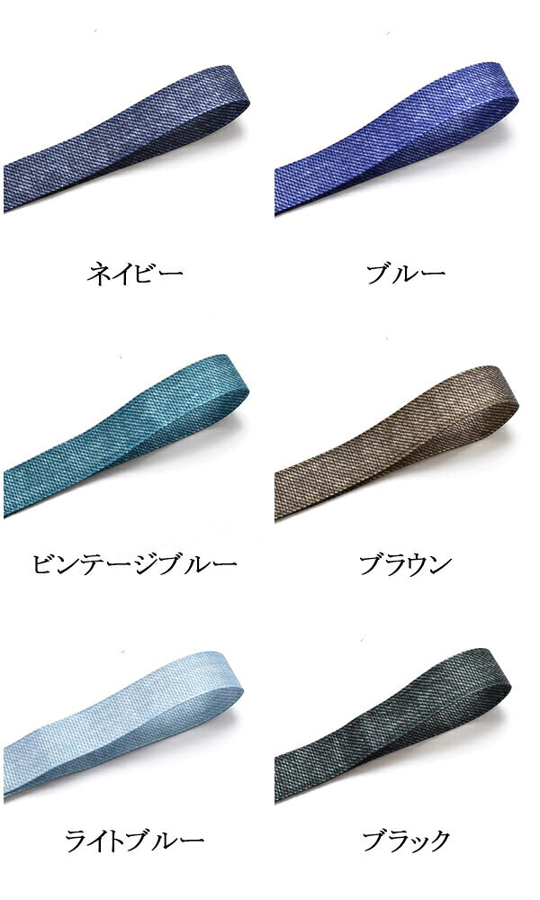 両面プリントリボンデニム風リボン韓国製幅10mm2m「在庫限り」