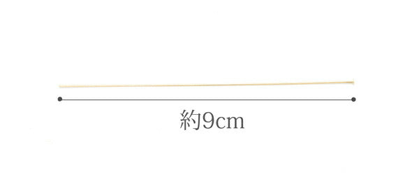 ビーズ金具パーツロングTピン0.6×90mm韓国製10本入り「在庫限り」