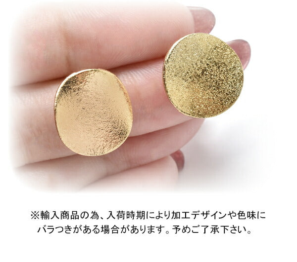 ゴールド裏カンピアス金具1ペア「在庫限り」