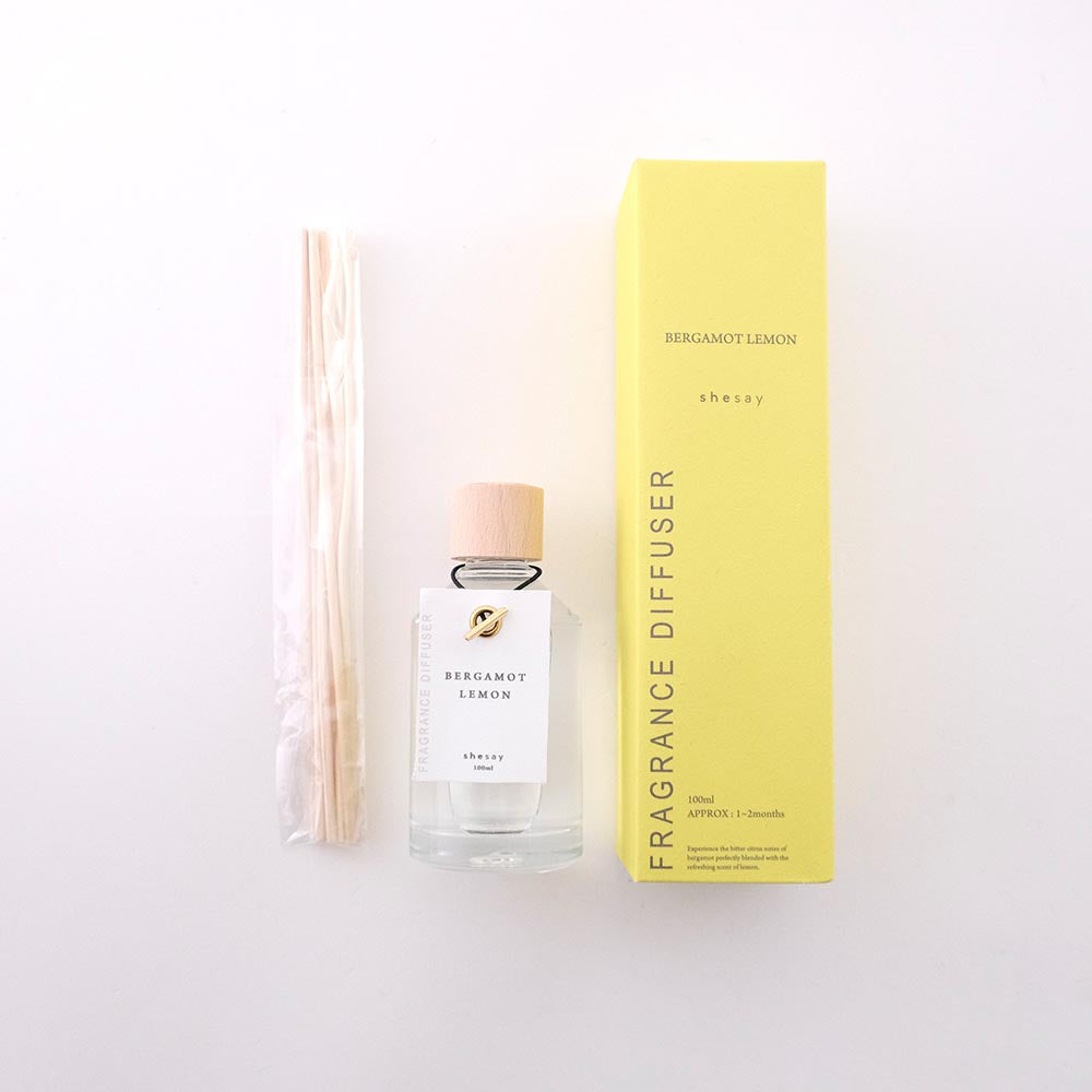 心地良い空間を香りで演出する　フレグランスディフューザー　(S)　100ml　シセイ「BERGAMOT LEMON／CITRUS VERBENA／BLACK FOREST／WHITE TEA」
