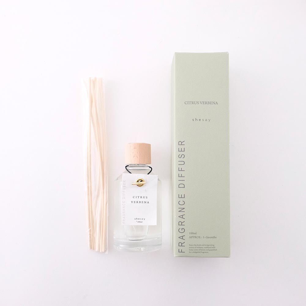 心地良い空間を香りで演出する　フレグランスディフューザー　(S)　100ml　シセイ「BERGAMOT LEMON／CITRUS VERBENA／BLACK FOREST／WHITE TEA」