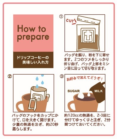 キッサオーガニックドリップコーヒー1pc「ハイロースト／シティロースト／フルシティロースト／カフェインレス」