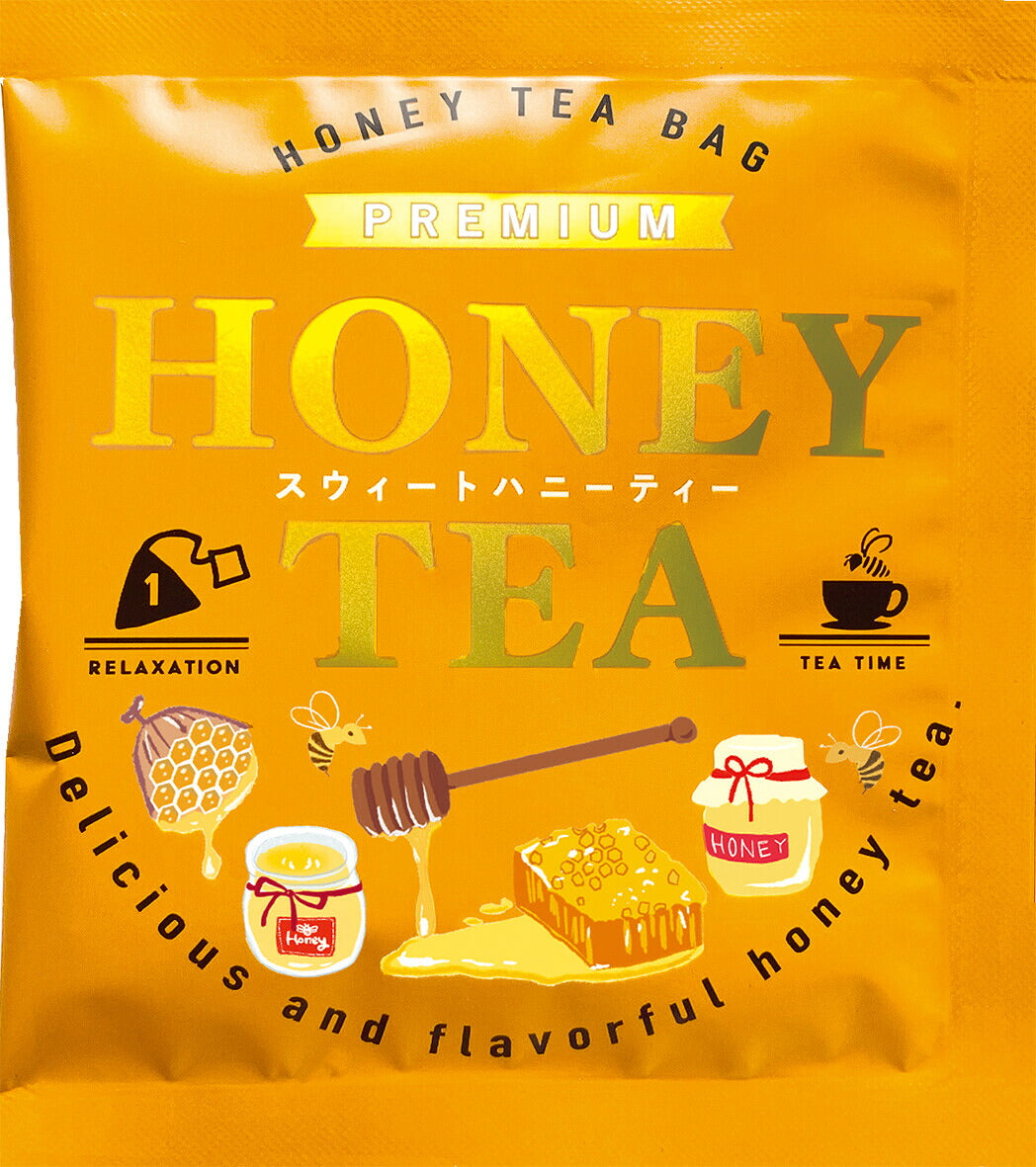 ハニーはちみつ紅茶1pc「アップル／レモン／カフェインレスアールグレイ／スウィート」