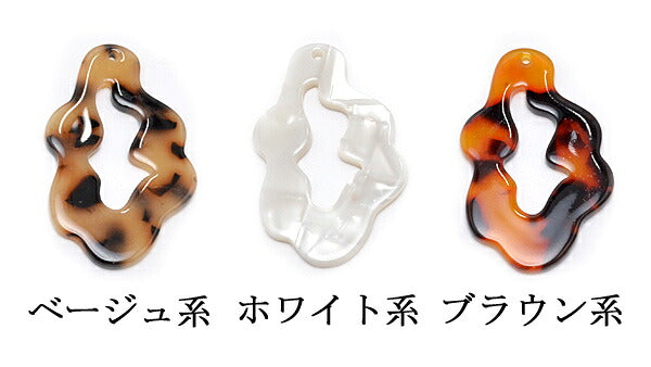 アクセサリーパーツしずく型ウェーブフレームパーツ2個入り「在庫限り」