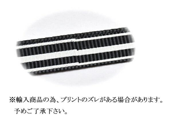 10mmプリントリボンモノクロストライプリボン2m