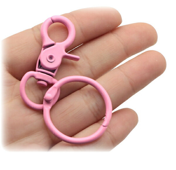 アクセサリーパーツカラーナスカンリング金具2個入