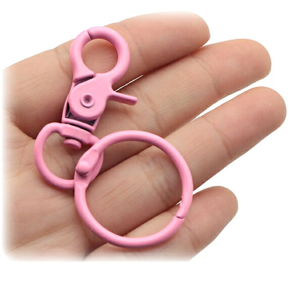 アクセサリーパーツカラーナスカンリング金具2個入