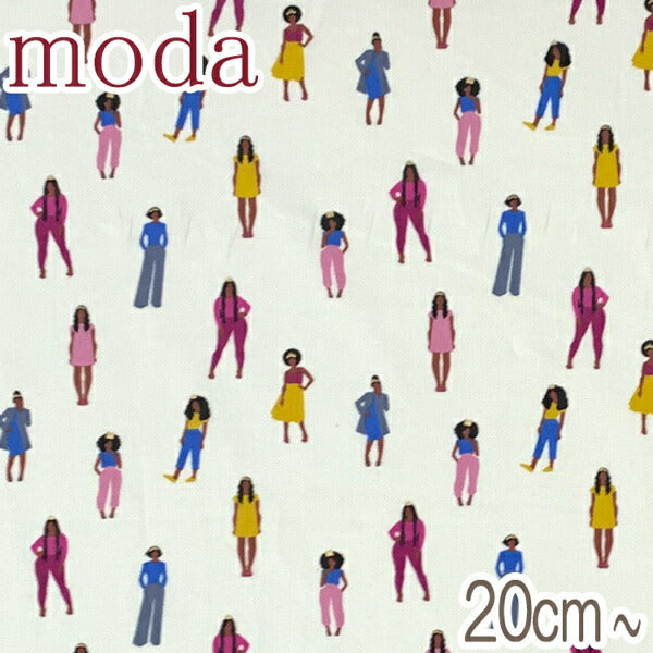 Modaパッショナブルガールズ11Mホワイト系10cm単位切り売りRS-1027モダRUBYSTARSOCIETYREIGN生地(403)「在庫限り」