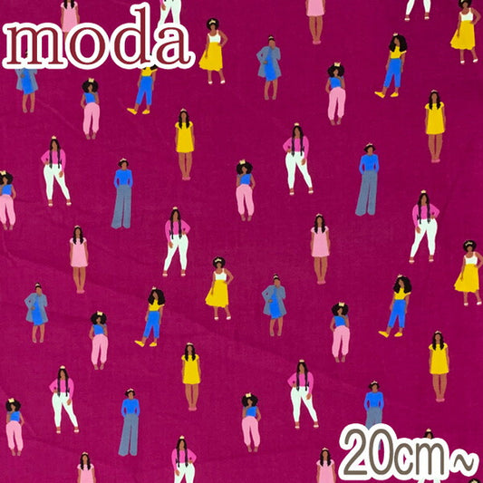 Modaパッショナブルガールズ13Mパープル系10cm単位切り売りRS-1027モダRUBYSTARSOCIETYREIGN生地(21)「在庫限り」