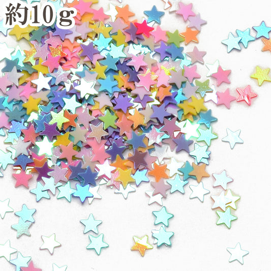 デコパーツ星のオーロラスパンコール計り売り約10g