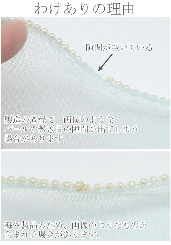 B品プリンセスパールのメッシュリボン幅60mm1m切り売り