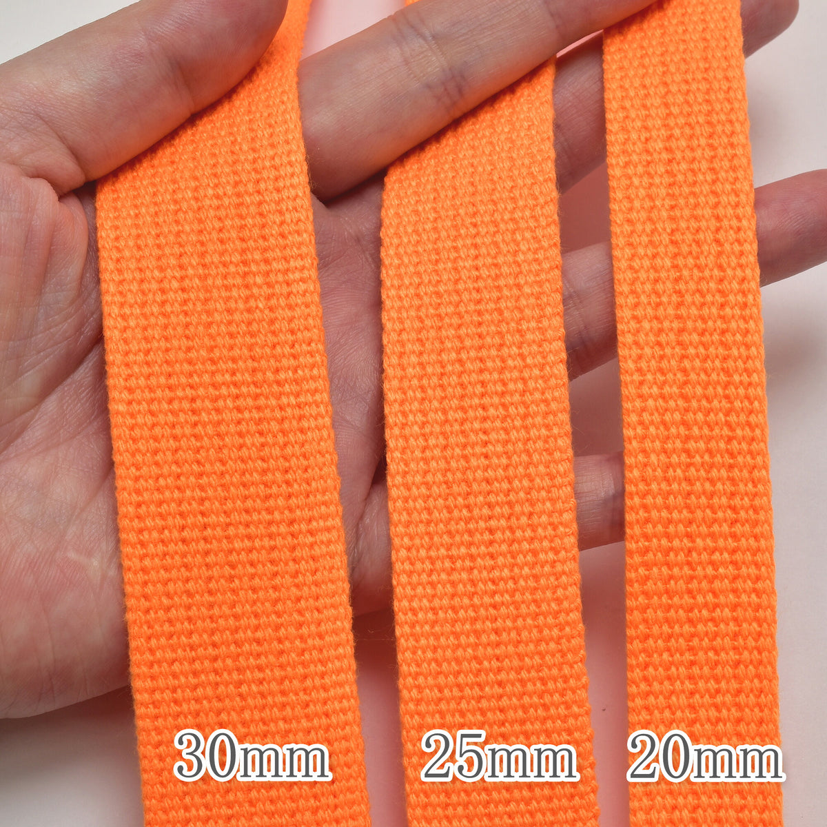 アクリル蛍光カラーテープ厚2mm1m単位切り売りカワイ「幅20mm／幅25mm／幅30mm個別価格」