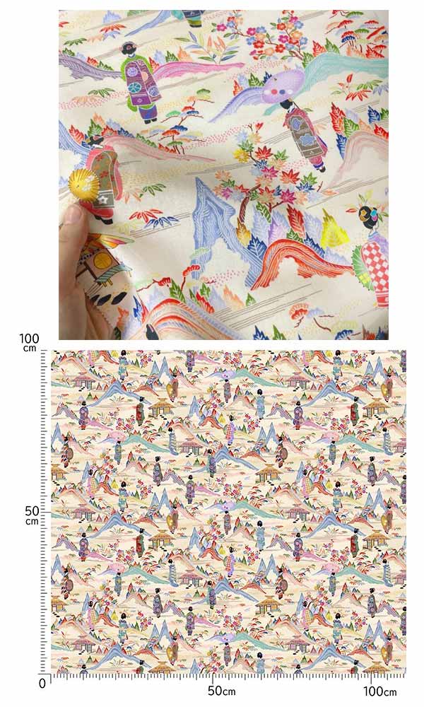 nora.女旅10cm単位切り売りKM1011シーチング生地ノラNORA.(270)「在庫限り」