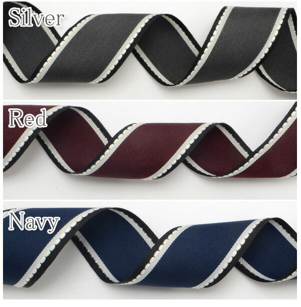 スカラップステッチリボンVer.2幅40mm1m単位切り売り