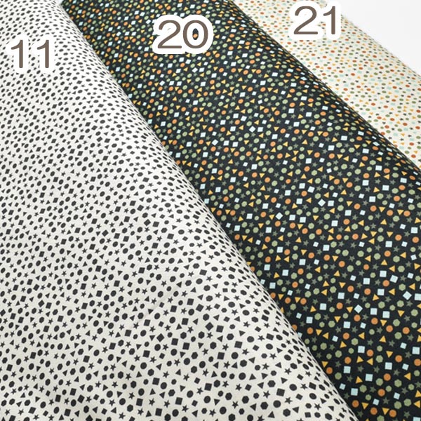 ModaABCXYZ星の砂20ネイビー×カラフル系モダ20816-20シーチング生地(200)(30cm以上10cm単位切り売り)「在庫限り」