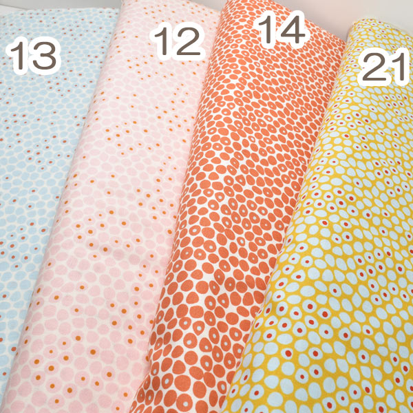 Moda鮮やかな多数のドット12ピンク系モダ1782-12シーチング生地(3)(30cm以上10cm単位切り売り)「在庫限り」