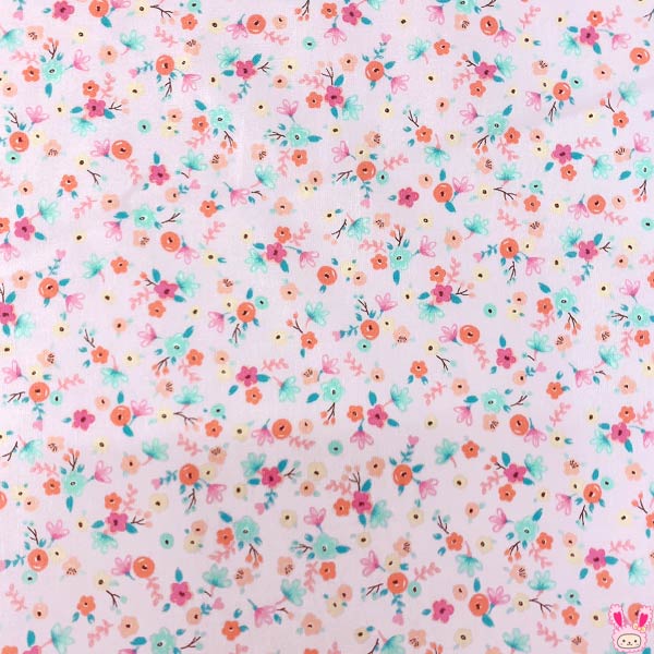 helloBaby!ハローベビーマミースイートフラワーBピンク系HB50000-5シーティング生地(2)(30cm以上10cm単位切り売り)「在庫限り」