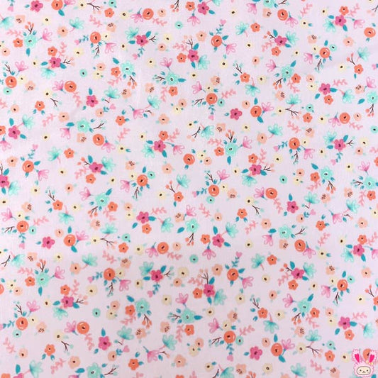 helloBaby!ハローベビーマミースイートフラワーBピンク系HB50000-5シーティング生地(2)(30cm以上10cm単位切り売り)「在庫限り」