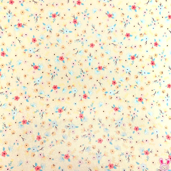 helloBaby!ハローベビーマミースイートフラワーDイエロー系HB50000-5シーティング生地(25)(30cm以上10cm単位切り売り)「在庫限り」
