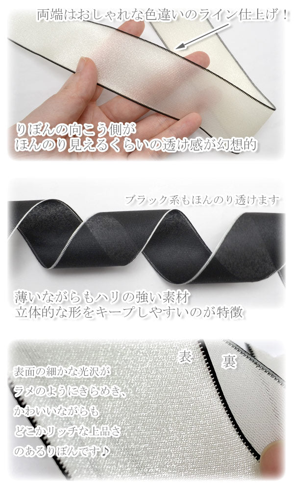 グロッシーサイドエッジリボン幅38mm2m