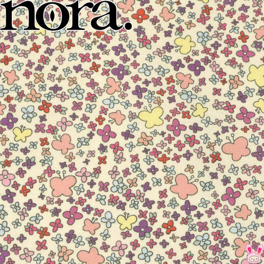 春うららAピンク系シーチング生地10cm単位切り売りST1313ノラNORA.(25)「在庫限り」