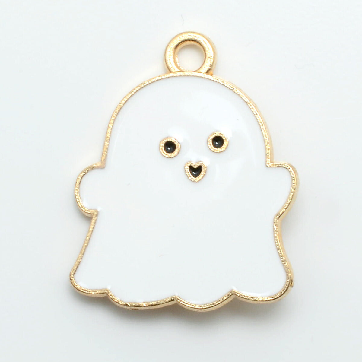 アクセサリーパーツ　ハロウィン　ゆるっとパステルおばけチャーム　2個　「在庫限り」