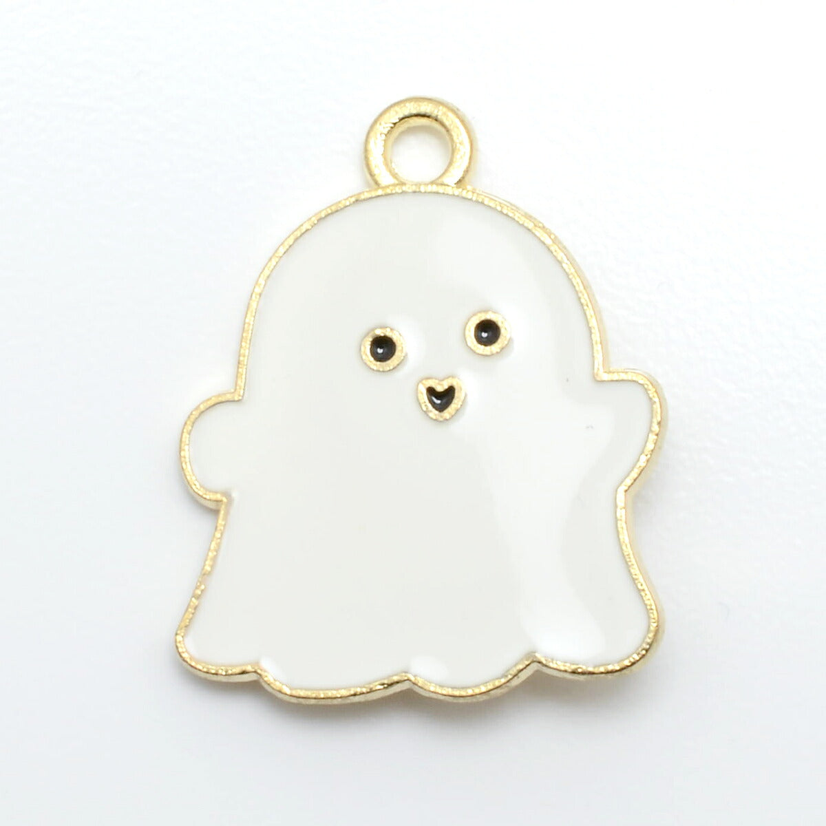 アクセサリーパーツ　ハロウィン　ゆるっとパステルおばけチャーム　2個　「在庫限り」