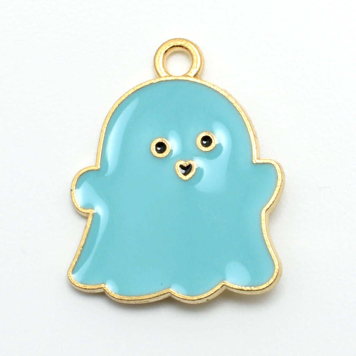 アクセサリーパーツ　ハロウィン　ゆるっとパステルおばけチャーム　2個　「在庫限り」