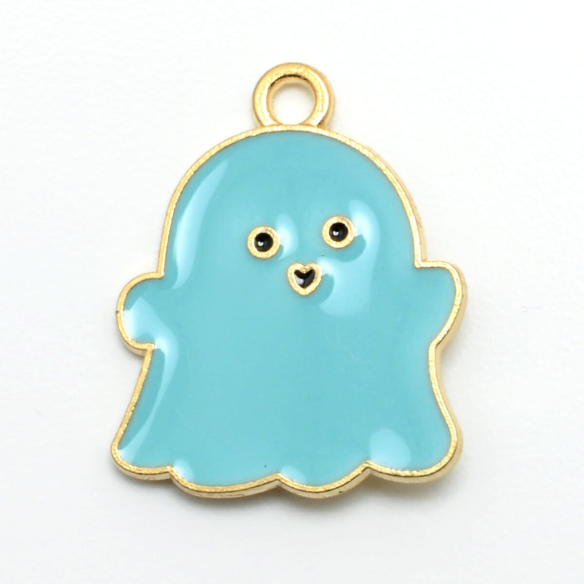 アクセサリーパーツ　ハロウィン　ゆるっとパステルおばけチャーム　2個　「在庫限り」