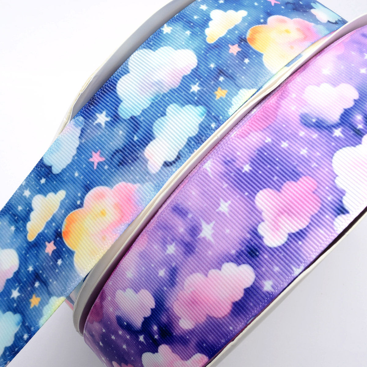 プリントリボンゆめかわドリームナイトリボン幅38mm1m単位切り売り(2m以上)