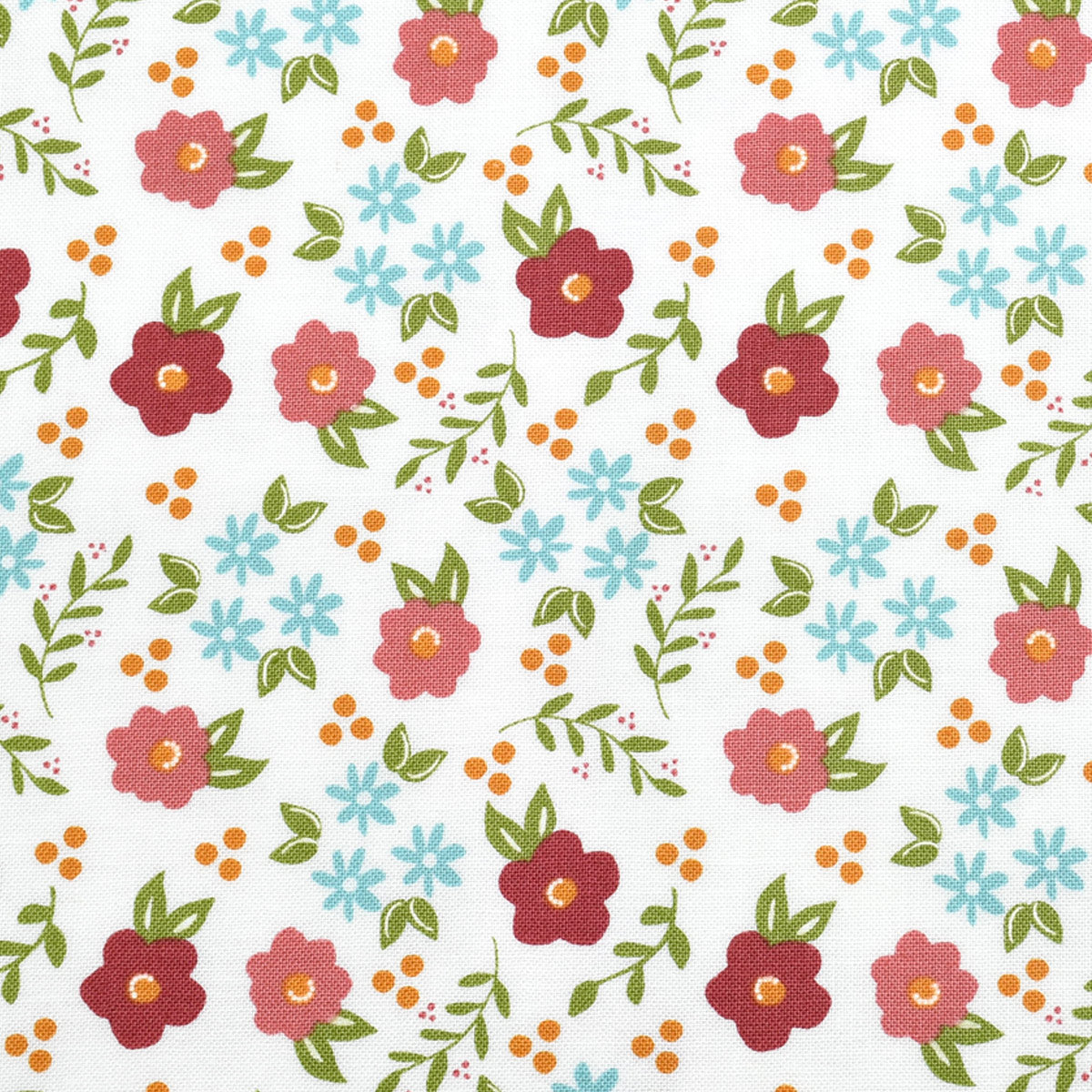 豊かな花々　10cm単位　切り売り　Moda　モダ　37661　コットン生地　「在庫限り」