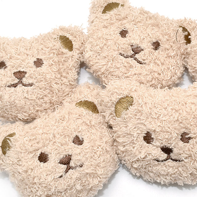 モチーフ　ふわもこクマちゃん　顔のぬいぐるみ　2個入り
