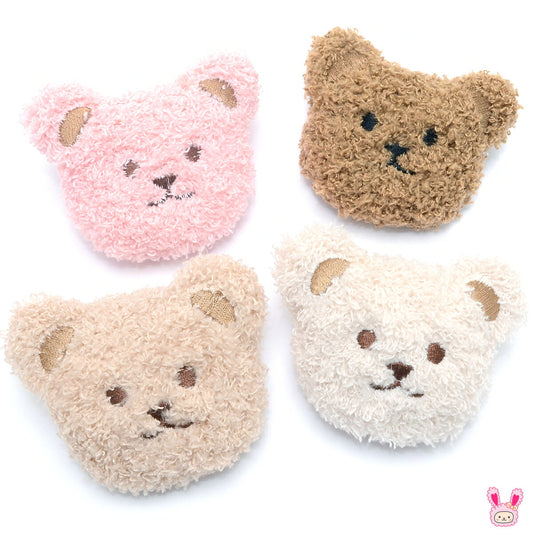 モチーフふわもこクマちゃん顔のぬいぐるみ2個入り