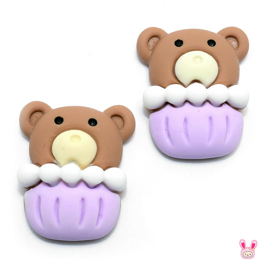 デコパーツカップとくまちゃんパーツ4個入★