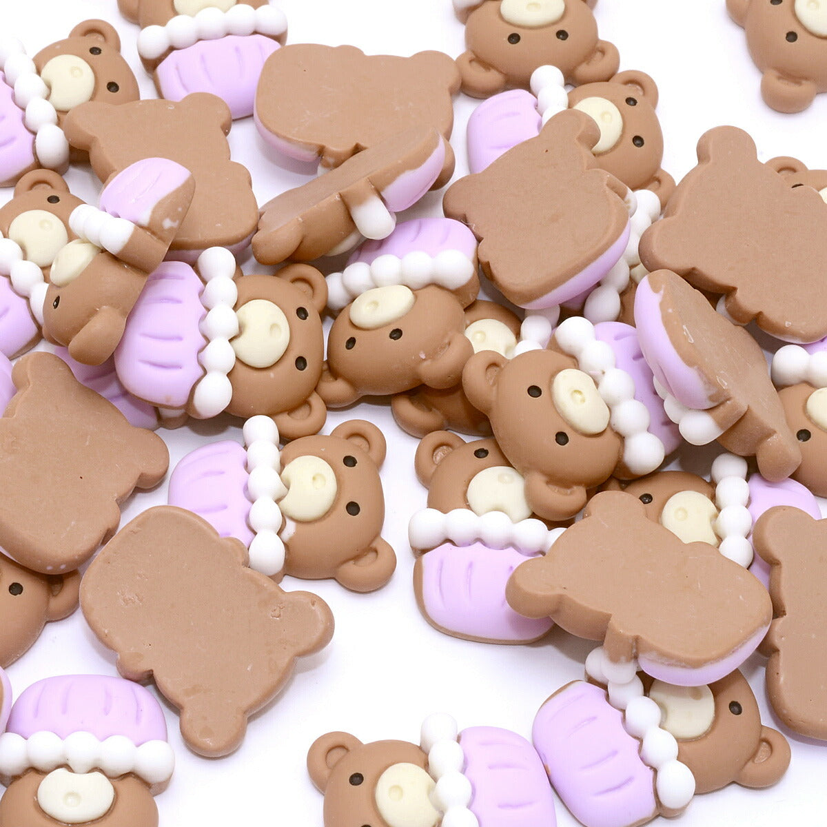 デコパーツカップとくまちゃんパーツ4個入「在庫限り」★
