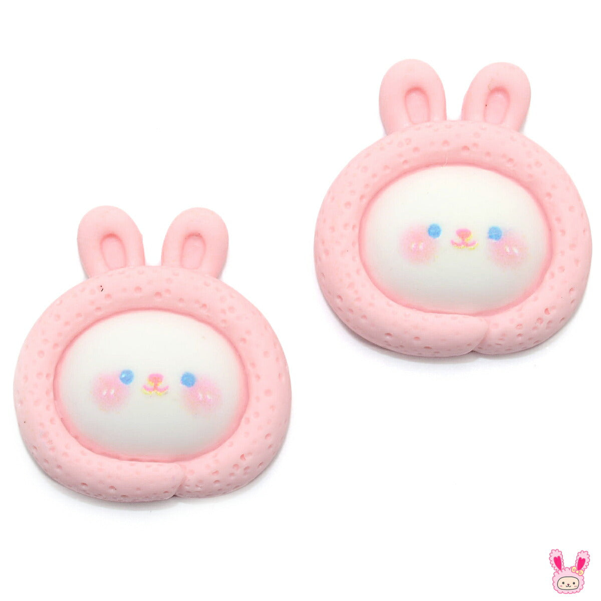 デコパーツロールケーキうさちゃんパーツ4個入
