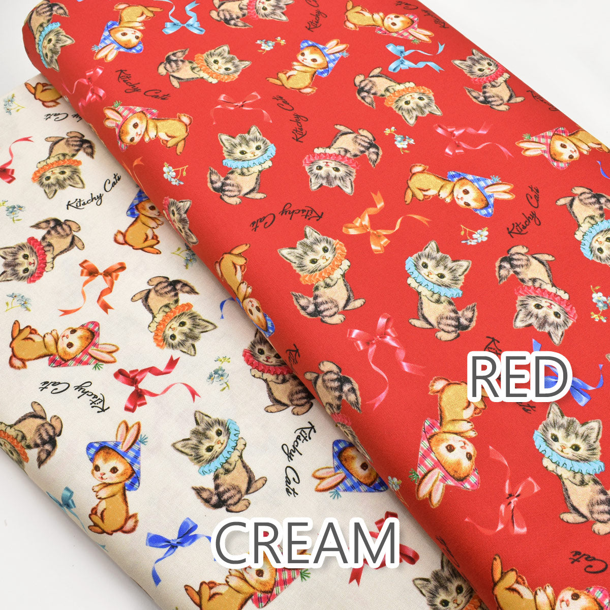 キッチュキャットシーチング生地MICH11643マイケルミラー商用利用不可(30cm以上10cm単位切り売り)「在庫限り」