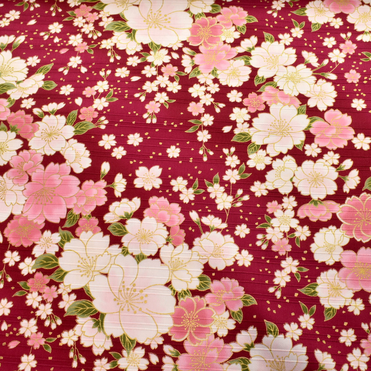 桜の川　スラブサテン生地　AP42901-1　コスモ　(30cm以上10cm単位切り売り)　「在庫限り」