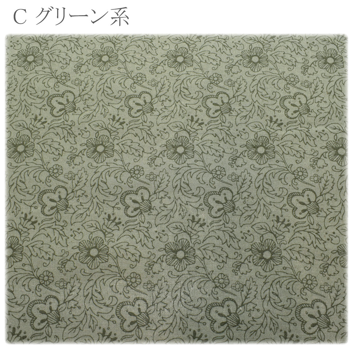 線書きのシンプルフラワー綿麻シーチング生地AP42806-1コスモ(30cm以上10cm単位切り売り)「在庫限り」