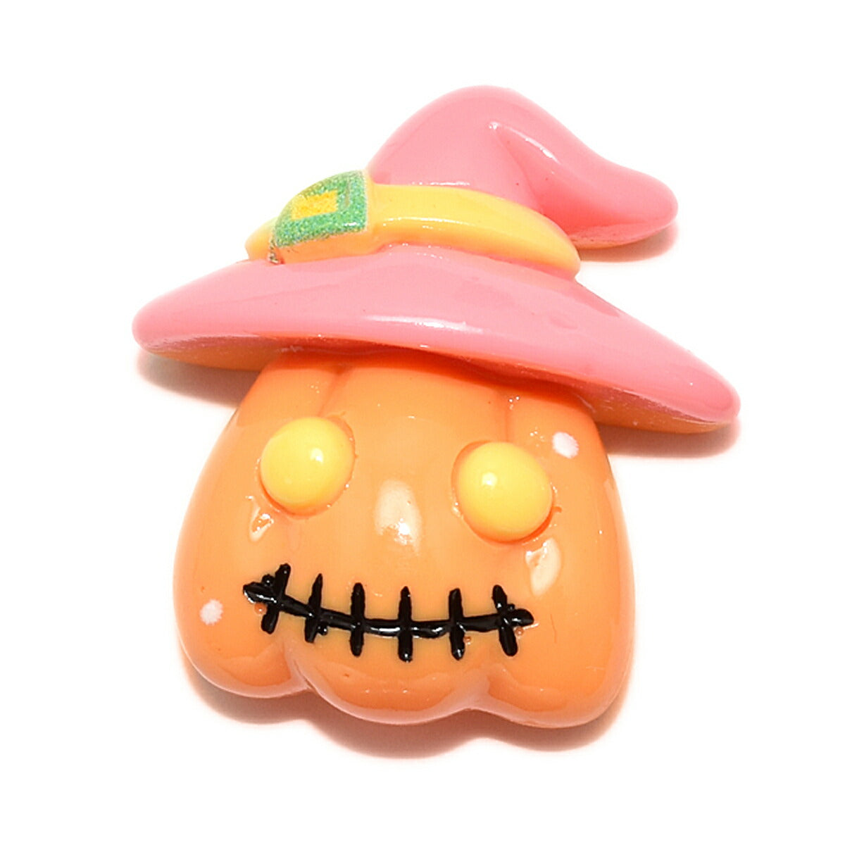 デコパーツ　ハロウィン　ゆるかわパンプキンとお化けパーツ　4個