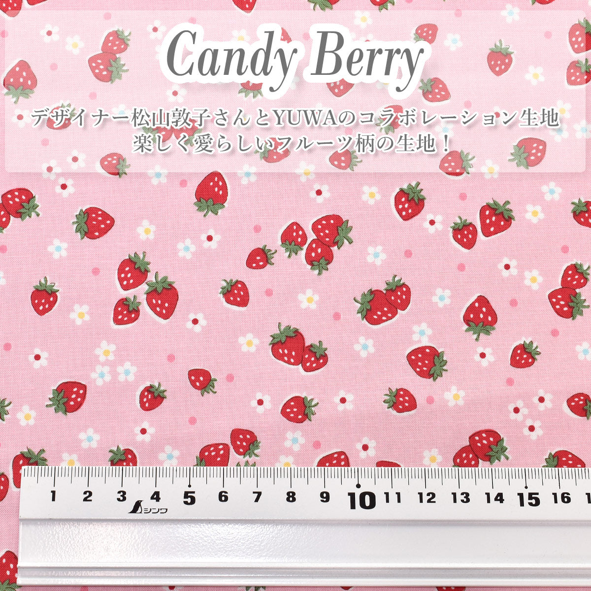 YUWA有輪商店キャンディーベリーシャーティング生地AT829862(30cm以上10cm単位切り売り)「在庫限り」