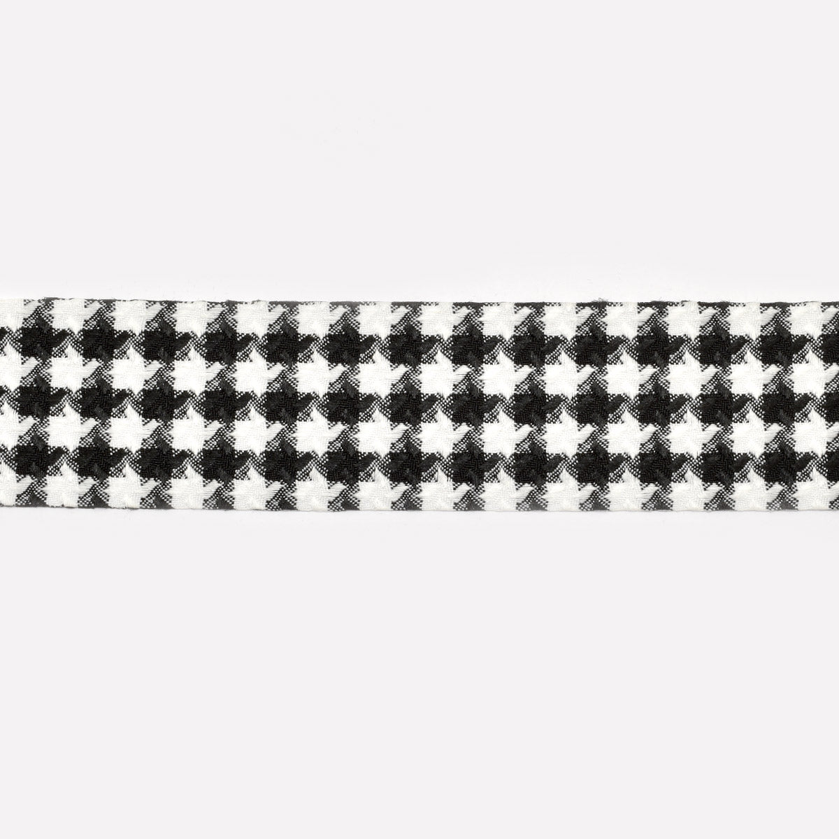 千鳥格子のファブリックリボン　幅40mm　1m単位　切り売り　(2m以上)　「在庫限り」